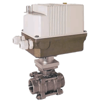 Kobold 2-Way Stainless Steel Ball Valve with Actuator, KUE-ZA